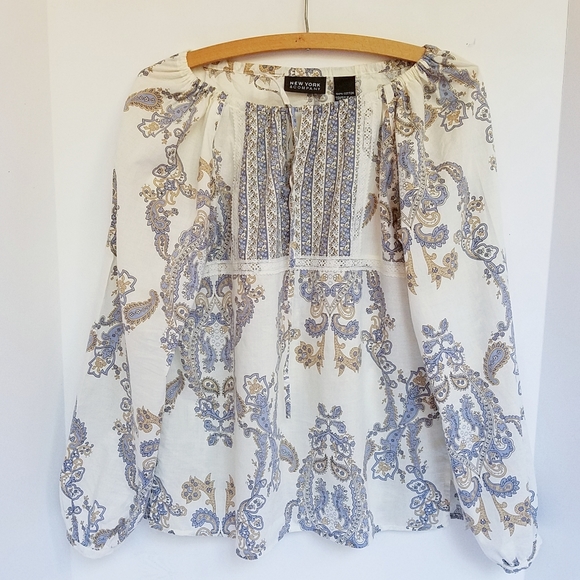 New York Company Peasant Blouse - Picture 2 of 6